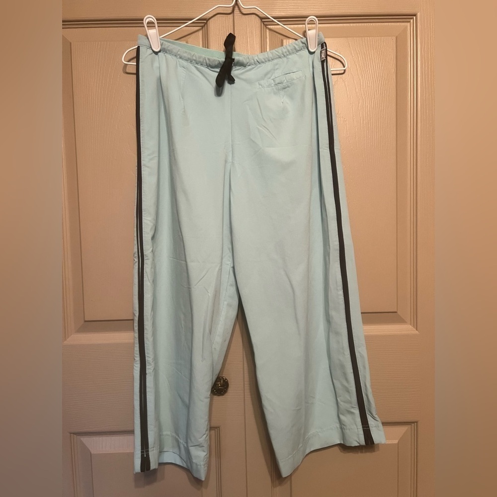 Avia Light Green Pants with Black Stripes